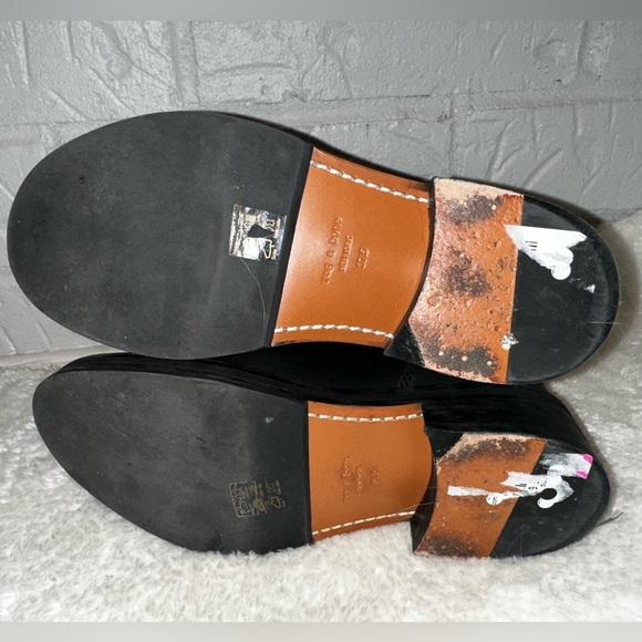 Rag & Bone Leather Buckle Short Moto Boots Size 37.5 - Picture 11 of 11